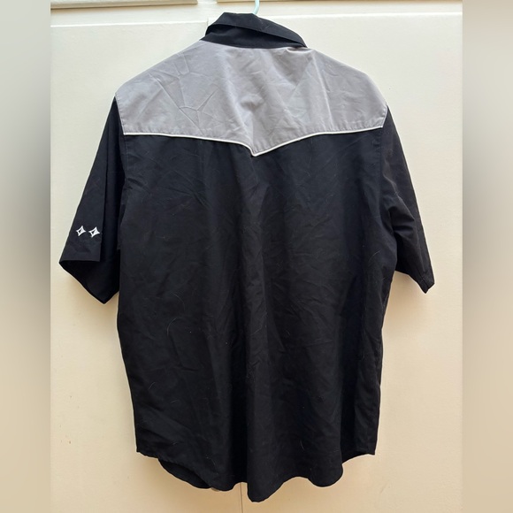 BC Ethic Rockabilly Black /Grey Button Down Shirt - Picture 7 of 7